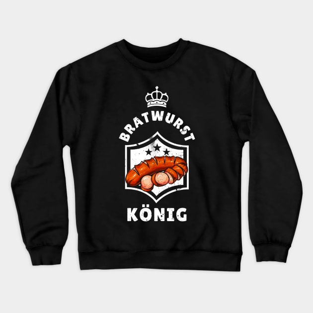 Bratwurst König Grill Liebhaber Männer Crewneck Sweatshirt by Foxxy Merch